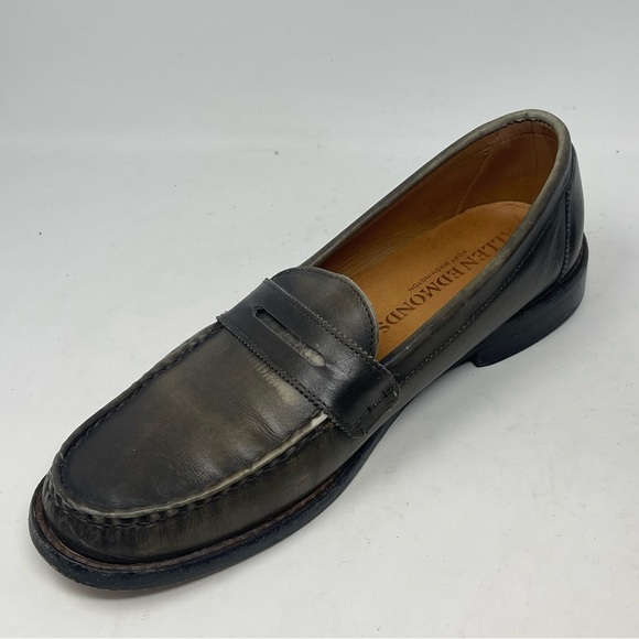Allen Edmonds Dylan Penny Loafers Mens 8.5 D Burnished Green Leather Shoes main image 12